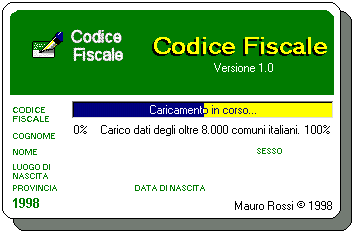 Mauro VB Homepage - Codice Fiscale
